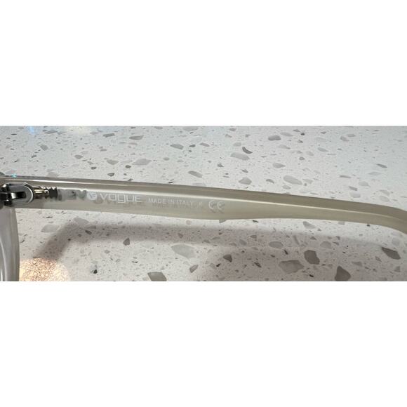 Vogue Sunglass Hut Cat Eye Sunglasses White To Clear Ombre Grey Lenses main image 8